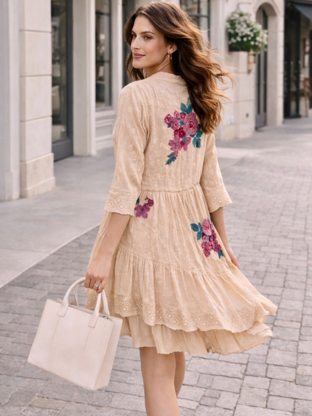 Floral Boho Dress or Cardigan - Picture 3 of 4
